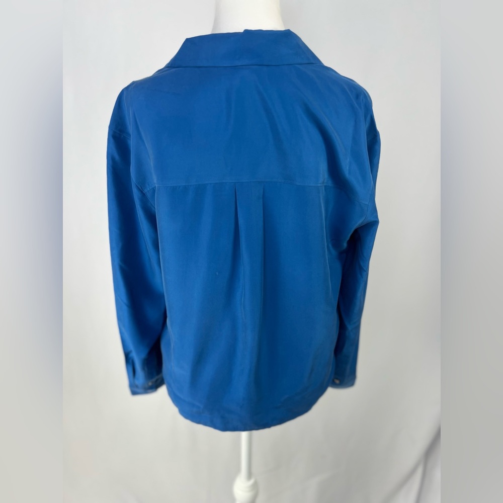 NEW / Madewell Silk Button-Up Shirt - Picture 2 of 3